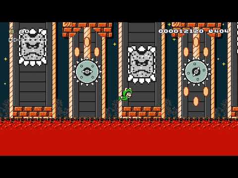 6-C: Wendy's Grinder Gauntlet by Jason_ 🍄 Super Mario Maker 2 ✹Switch✹ #bcz