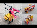 3 Awesome Crazy Toys Matchbox Helicopter Truck Tractor With Trolley You Can Make It