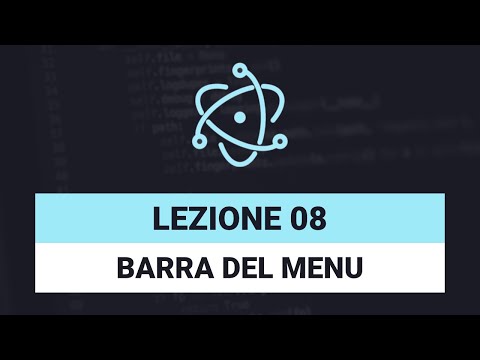 Menu Bar - ELECTRON JS TUTORIAL ITA Episode 08