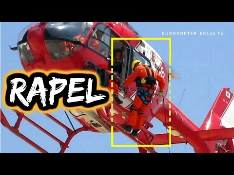Rapel no Helicóptero Eurocopter EC135 T2 do Bombeiros Brasília | Helicopter Rescue - Fire Department Video
