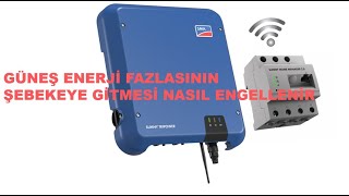 sma solar inverter ile enerji fazlasının şebekeye gitmesini engellemek