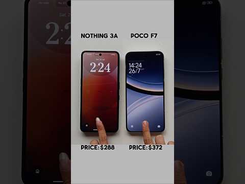 Which Budget Phone Has the Fastest Fingerprint? Nothing 3A vs Poco F6 #SpeedTest #TechShorts