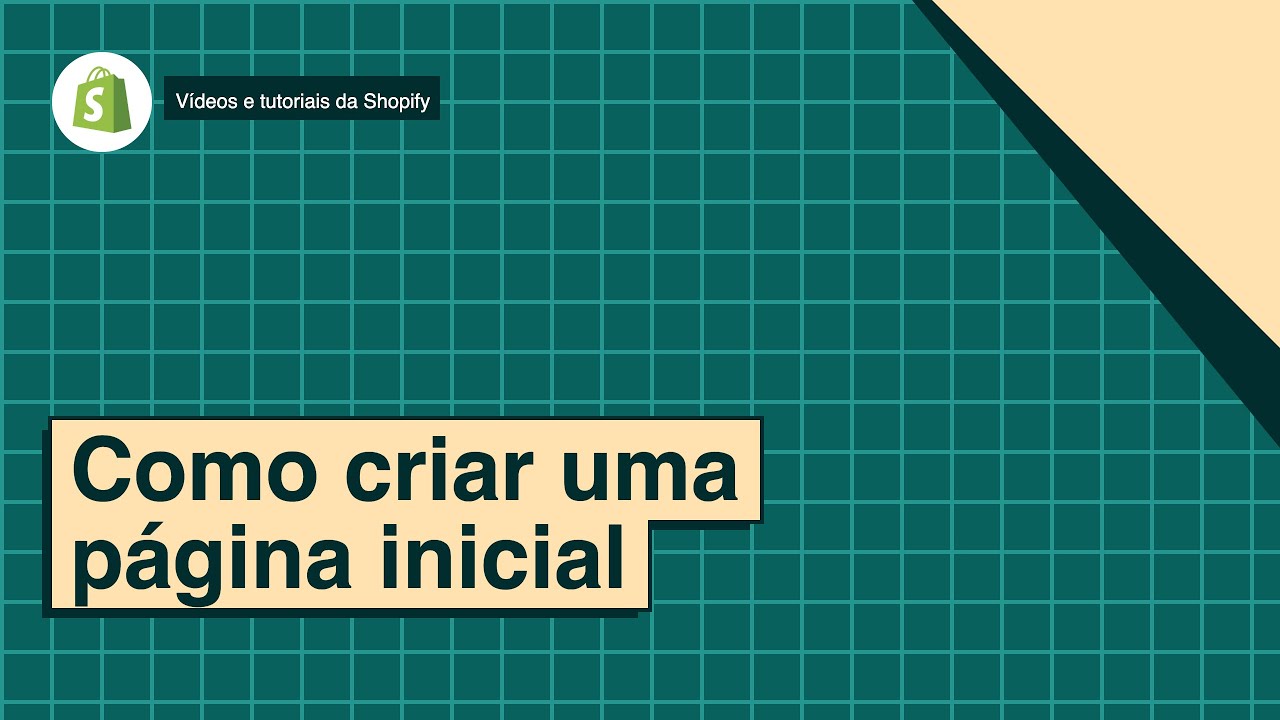 Como criar uma página inicial