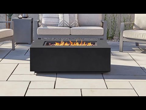 Lakeview Elysian 50 Inch Rectangular Gas Fire Table