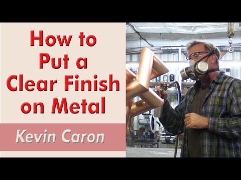 How to put a clear finish on metal