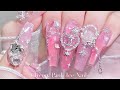 Sub Kirschrosa Eisnägel Koreanische Nägel Verlängerungsnägel Nagelkunst ASMR