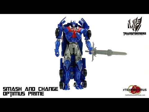 Video Review of the Transformers Age of Extinction: Smash and Change Optimus Prime