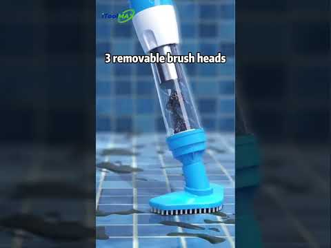 🧹 3-in-1 Cordless Pool Vacuum! Clean, Scrub & Filter with Ease 💦