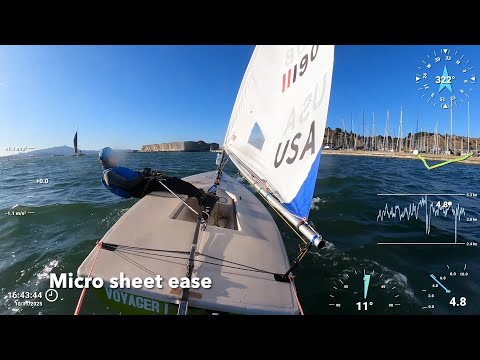 ILCA/Laser Upwind Practice -  Micro Sheet Ease for Power Control (10/11/2025)