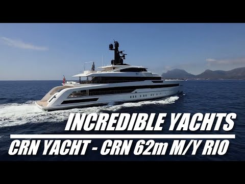 INCREDIBLE YACHTS  | CRN YACHT - CRN 62m M/Y RIO #motorboatyachting #yachting #yacht