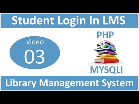 student login in library management system in PHP