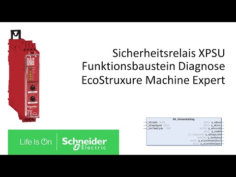 Diagnose der Sicherheitsrelais XPSU am Beispiel ESME verwenden