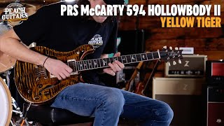 Video thumbnail for No Talking...Just Tones | PRS McCarty 594 Hollowbody II - Yellow Tiger by Peach Guitars