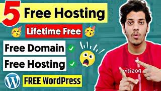 5 Lifetime FREE DOMAIN & FREE HOSTING Website in 2023 | Free WordPress Hosting