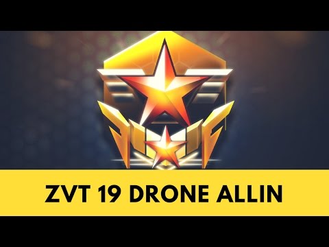 StarCraft 2: ZvT - 19 Drone Allin - Easy Wins