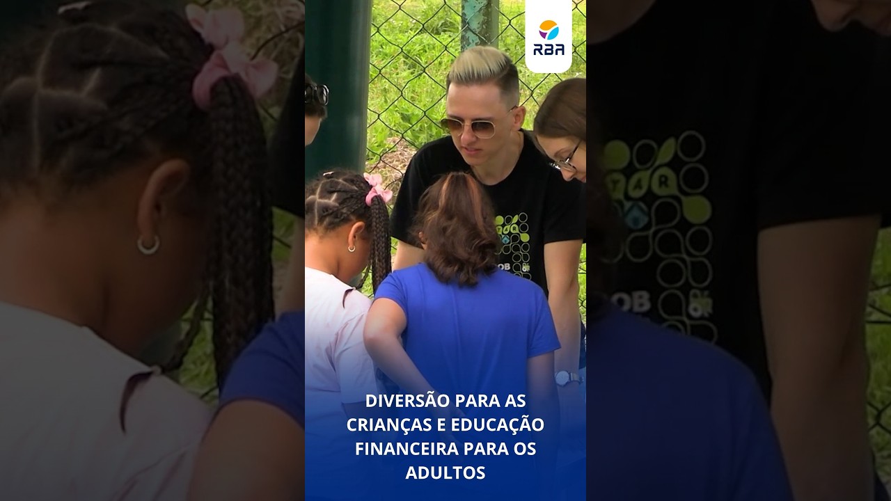 Diversão para as crianças e educação financeira para os adultos