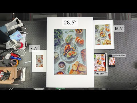 Colour E-ink Canvas Size Comparison