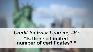 Credit for Prior Learning Video #6:  How Many Certifications Can I Apply