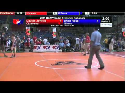 Cadet Freestyle 98 - Davion Jeffries (OK) vs. Brian Rossi (IL)