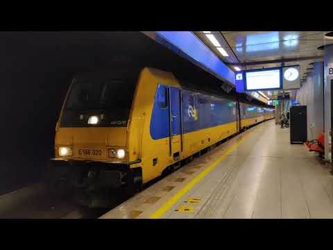 Departure of InterCity Direct to Amsterdam central from Schiphol airport, NL 14/05/21 [4K60]