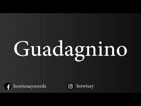 How To Pronounce Guadagnino