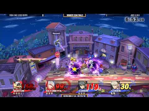 Ultra WBB #124 | Yoda Cage & red berpo (Bayo) vs Juice & Deli (Yoshi) - Winners Semi Finals - Smash4
