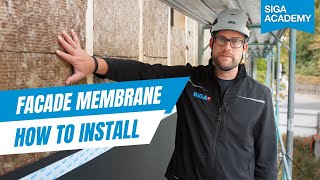 How to Install a Breathable Facade Membrane (Open Joint Cladding) - Majvest 700 