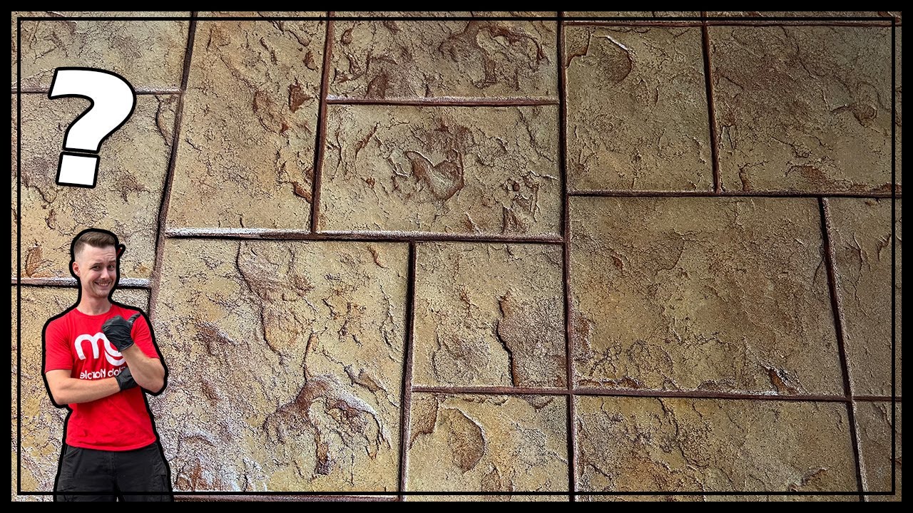 SM 3005 Concrete Stamp Demo. Oak Finish