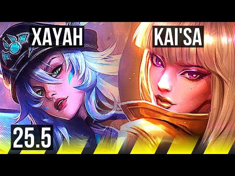 XAYAH & Nautilus vs KAI'SA & Elise (ADC) | Legendary | KR Grandmaster | 25.5