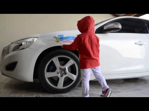PINTANDO O CARRO DO PAPAI