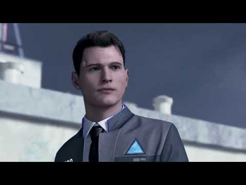 Connor, Roof Chase Scene full, Detroit Become Human