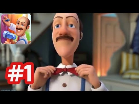 HOMESCAPES - Gameplay Walkthrough - Part 1 Day 1  (iOS/Android)