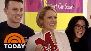 Dylan Dreyer Returns To Her Old High School (And Plays Softball!) | TODAY