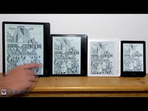 Kobo eReader Size Comparison - Current Models 2023