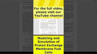 Modeling and Simulation of Proton Exchange Membrane Fuel Cells