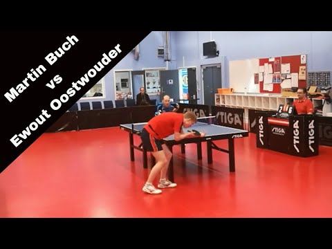 Bordtennis: Martin Buch Andersen vs Ewout Oostwouder