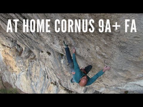 At Home Cornus 9a+ FA (upper crux) - Cédric Lachat