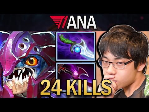 Slark Dota 2 Gameplay T1.Ana with 24 Kills and Super Agility
