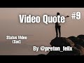 Sad Status Video Fake Smile ️ Video Quote Preton Felix
