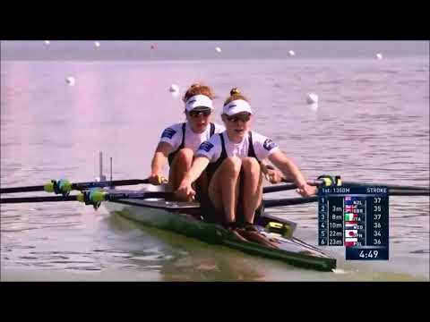 2018 FISA World Championship Plovdiv,  Lightweight Women's Double Sculls (LW2x) Semi Finals A/B 2