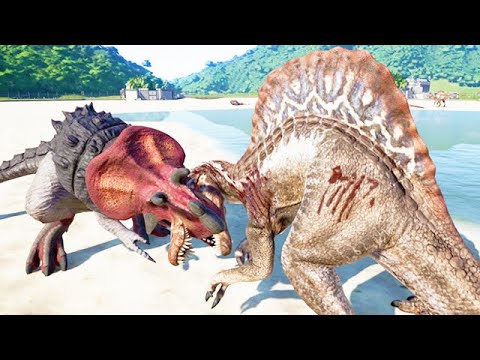 NEW ULTIMASAURUS MOD vs SPINOSAURUS (JURASSIC WORLD EVOLUTION)