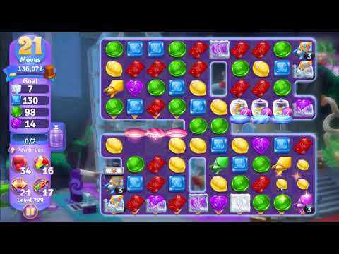 Wonka's World of Candy Level 729 NO BOOSTERS - A S GAMING ✔