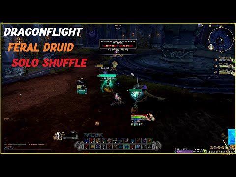 [WoW 10.0] DragonFlight Feral Druid PvP Montage (야드, Zsw) - Solo