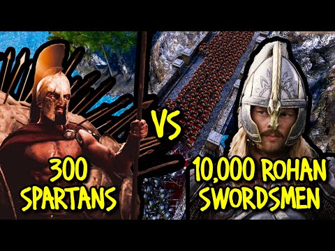 300 SPARTANS vs 10,000 ROHAN SWORDSMEN | Ultimate Epic Battle Simulator