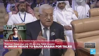 Palestinian leader Abbas says only US can halt Isr