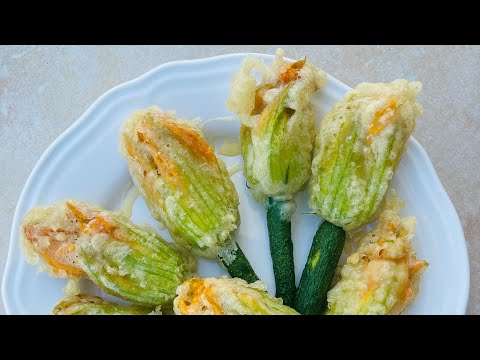 How to make stuffed courgette flowers