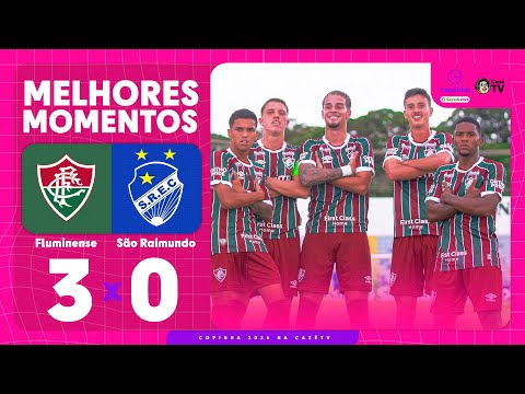 Gols e lances de Fluminense x São Raimundo