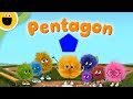 Pentagon Words With Puffballs Sesame Studios