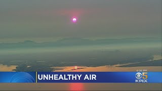 Raging Wildfires Send Blanket Of Hazy, Unhealthy Smoke Over Bay Area Skies