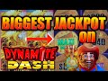 MASSIVE! MY BIGGEST JACKPOT OF MY LIFE!! ALL ABOARD DYNAMITE DASH MY BIGGEST JACKPOT EVER